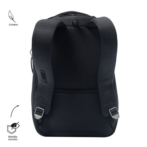 Mochila Mediana Porta Laptop 16 Con Bolsillo Secreto