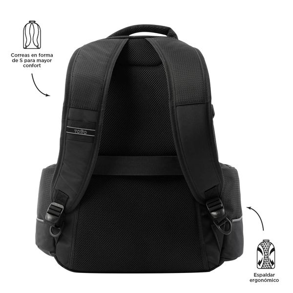 Mochila Ergonomica Extra Grande Porta Laptop 15.4 Con Correas De Compresion