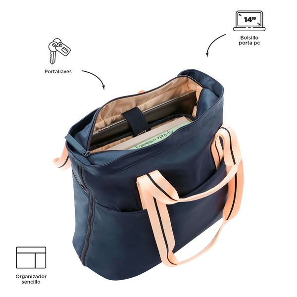 Bolsa de Dama - Mujer con Porta Laptop 14 Tote CRESA
