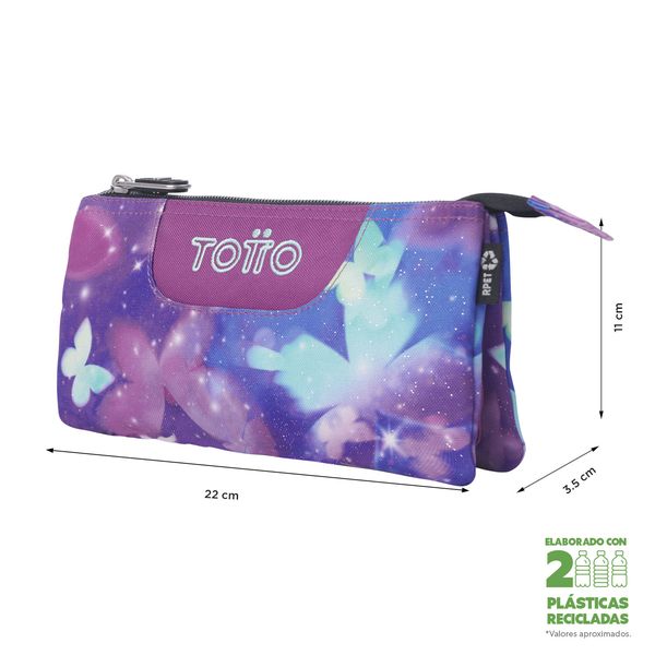 Lapicera para Nina | con Triple Bolsillo TABLERO GLITTER