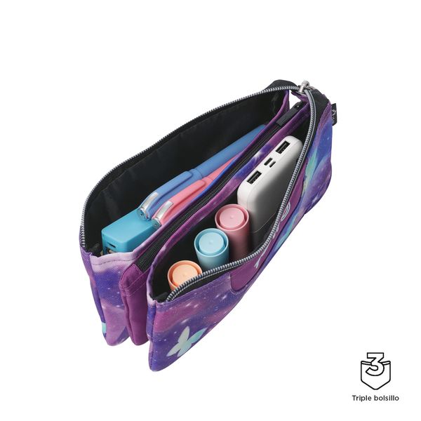 Lapicera para Nina | con Triple Bolsillo TABLERO GLITTER