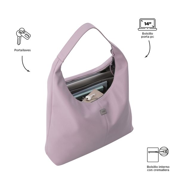 Bolsa de Dama - Mujer con Porta Laptop 14 Tote SMOOTH L