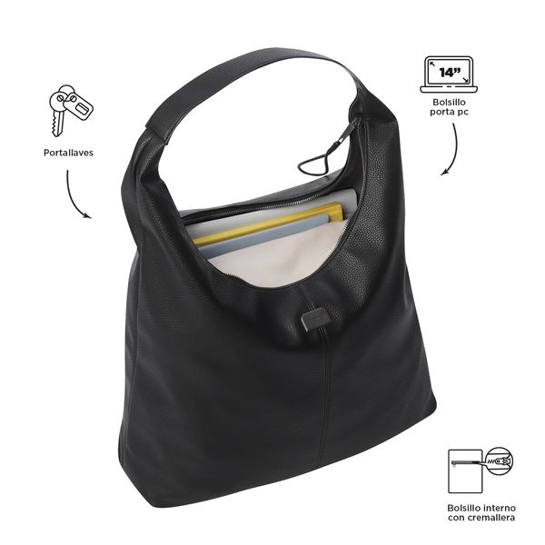 Bolsa de Dama - Mujer con Porta Laptop 14 Tote SMOOTH L