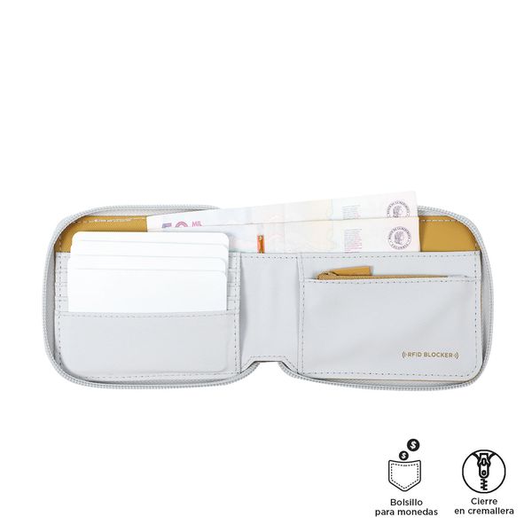 Cartera Para Hombre Con Monedero Y Bloqueo Rfid Contrast Mad