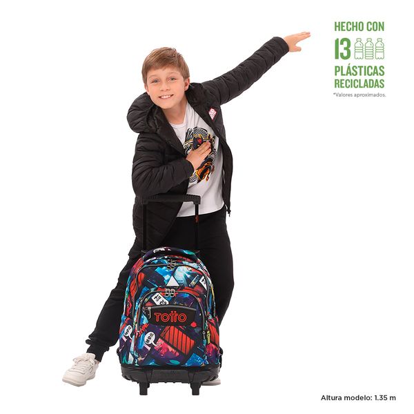 Mochila Rue Bomper Renglon Negro