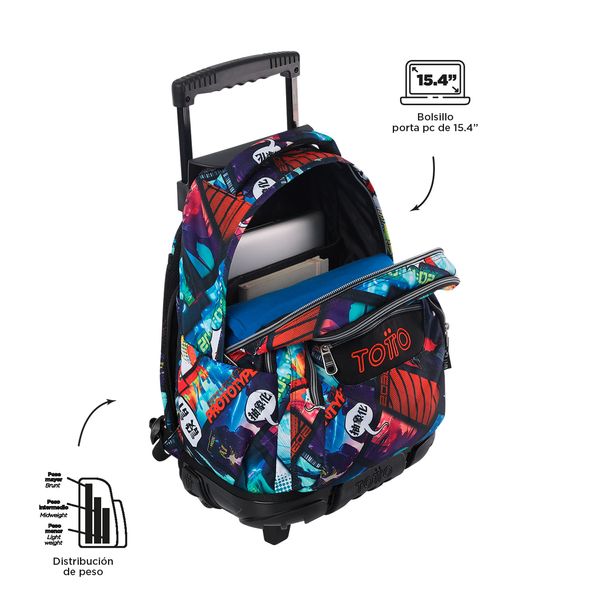 Mochila Rue Bomper Renglon Negro