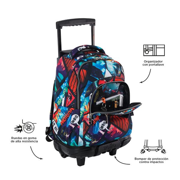 Mochila Rue Bomper Renglon Negro