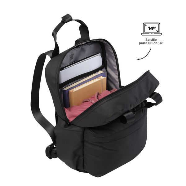 Mochila Porta Laptop 14 Bolsillo Secreto Y Organizador Interno