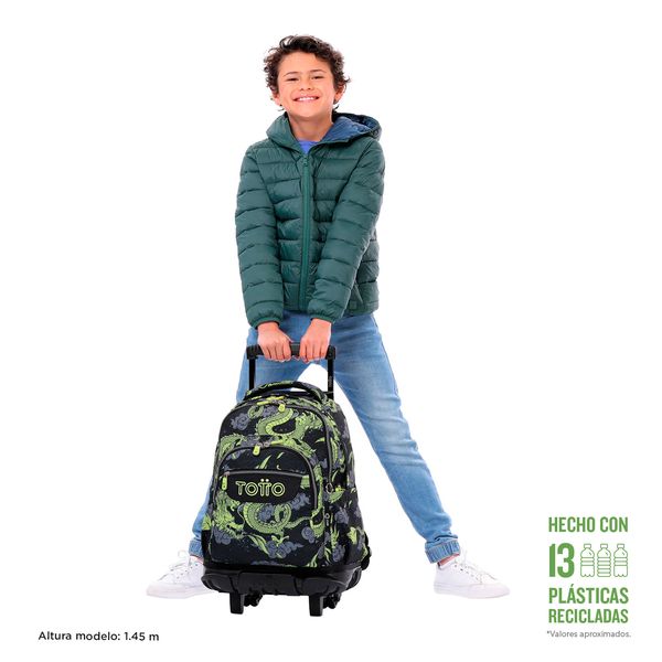 Mochila Escolar Con Ruedas Para Ninas Porta Laptop 15.4 Proteccion Contra Impactos