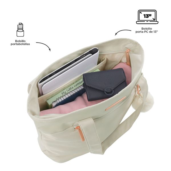 Bolsa de Dama - Mujer con Porta Laptop 13 Tote ADELAIDE 2 2.0