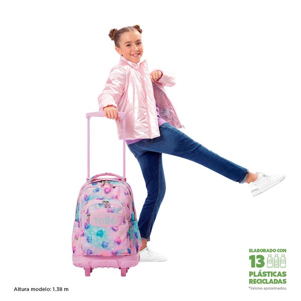 Mochila Grande con Ruedas Porta Laptop 15.4 | 25 L RENGLON GLITTER