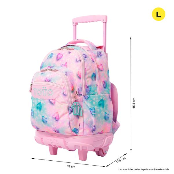 Mochila Grande con Ruedas Porta Laptop 15.4 | 25 L RENGLON GLITTER