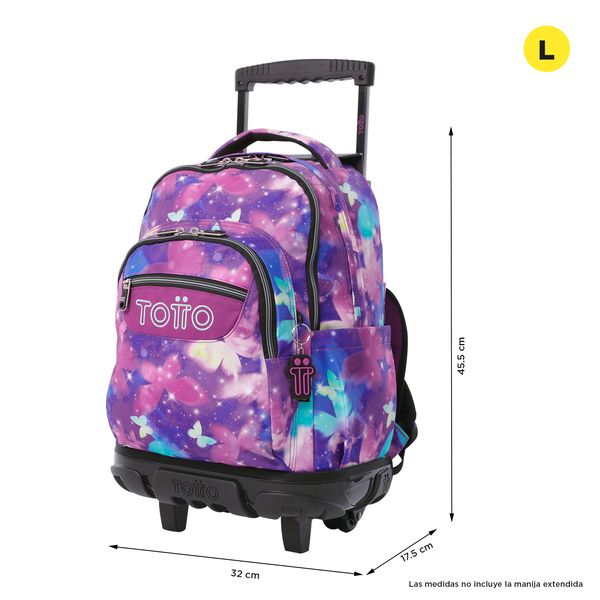 Mochila Grande con Ruedas Porta Laptop 15.4 | 25 L RENGLON GLITTER