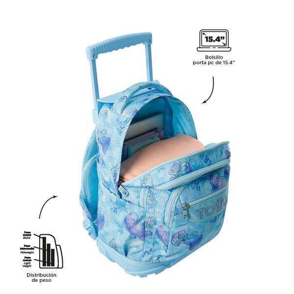Mochila Grande con Ruedas Porta Laptop 15.4 | 25 L RENGLON