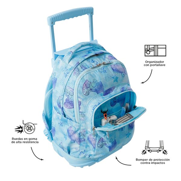 Mochila Grande con Ruedas Porta Laptop 15.4 | 25 L RENGLON