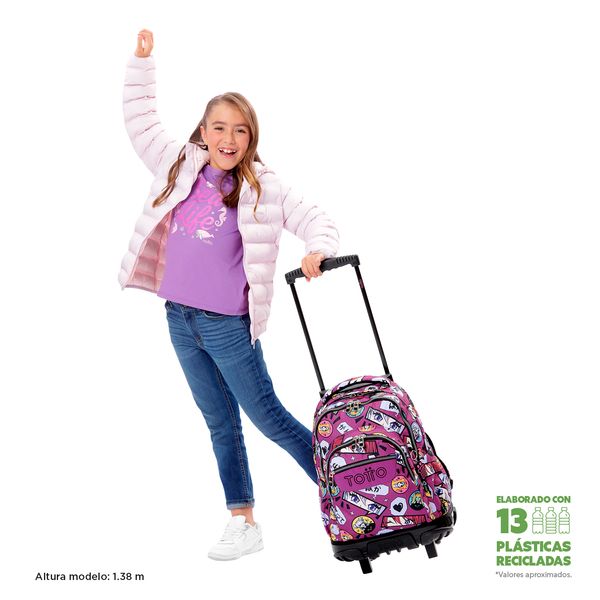 Mochila Grande con Ruedas Porta Laptop 15.4 | 25 L RENGLON