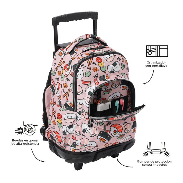 Mochila Grande con Ruedas Porta Laptop 15.4 | 25 L RENGLON