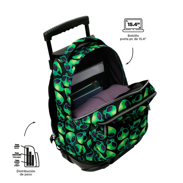 Mochila Grande con Ruedas Porta Laptop 15.4 | 25 L RENGLON