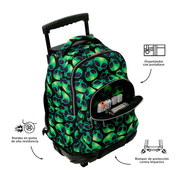 Mochila Grande con Ruedas Porta Laptop 15.4 | 25 L RENGLON