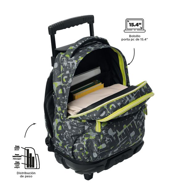 Mochila Grande con Ruedas Porta Laptop 15.4 | 25 L RENGLON