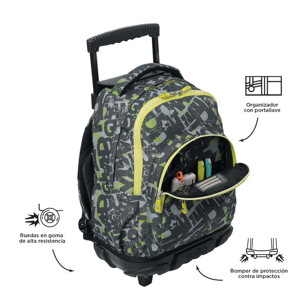 Mochila Grande con Ruedas Porta Laptop 15.4 | 25 L RENGLON