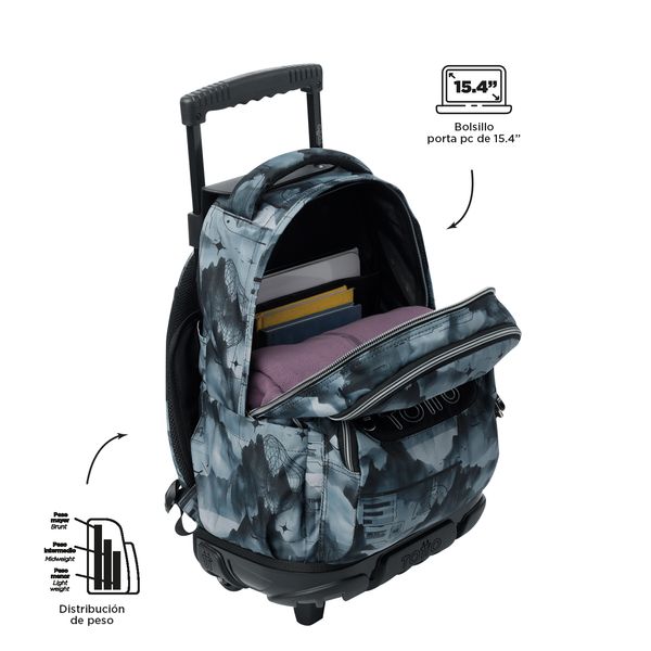 Mochila Grande con Ruedas Porta Laptop 15.4 | 25 L RENGLON