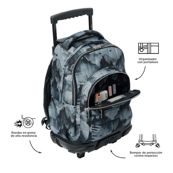 Mochila Grande con Ruedas Porta Laptop 15.4 | 25 L RENGLON