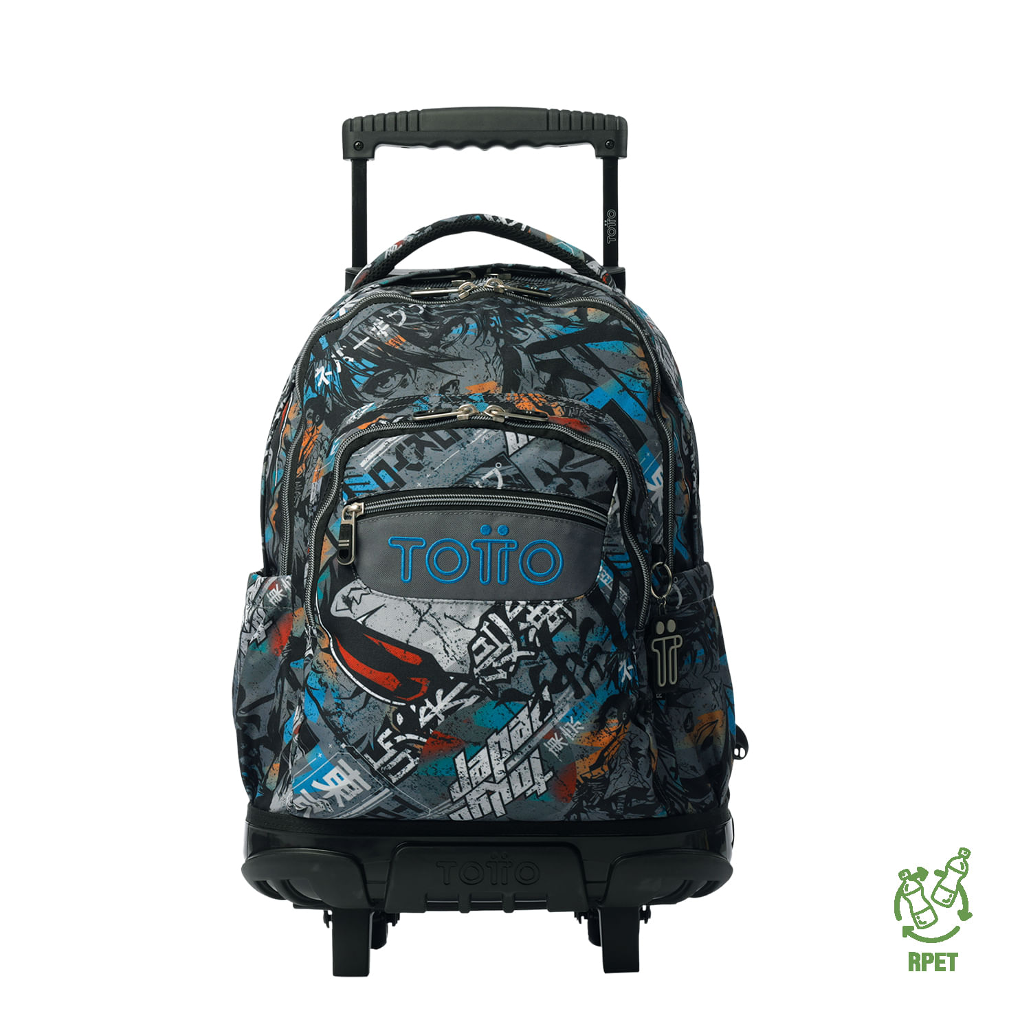 Zaino TOTTO Zaino Scuola Con Ruote TOTTO Dinosauri - Grande Dimensioni