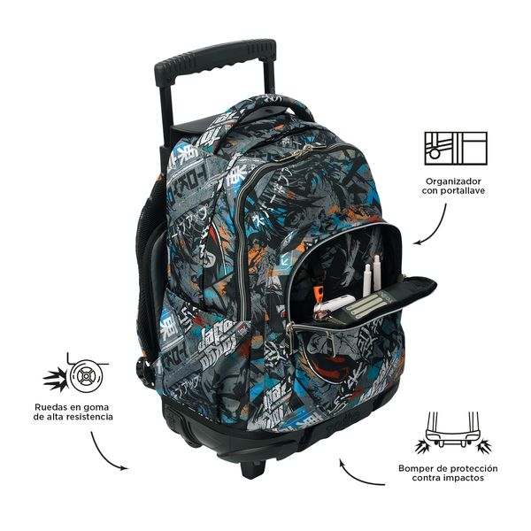 Mochila Grande con Ruedas Porta Laptop 15.4 | 25 L RENGLON