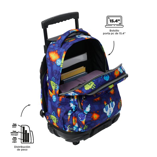 Mochila Grande con Ruedas Porta Laptop 15.4 | 25 L RENGLON