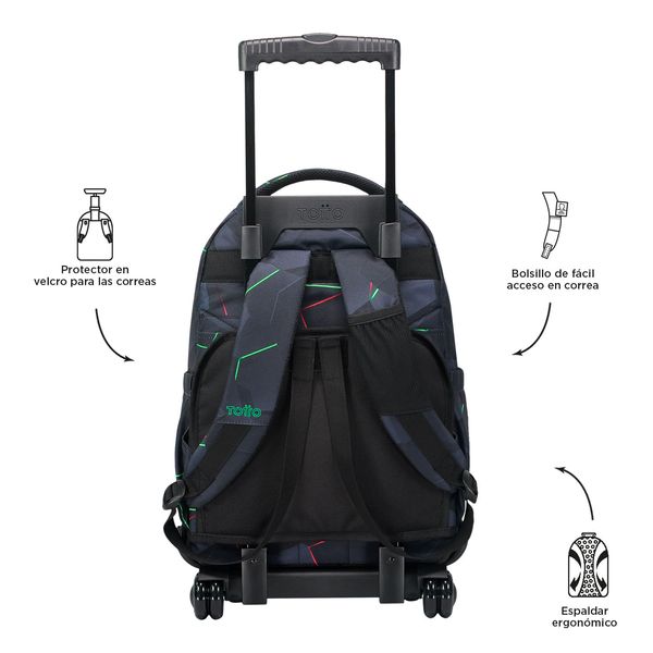 Mochila con Ruedas Rue Bomper Renglones