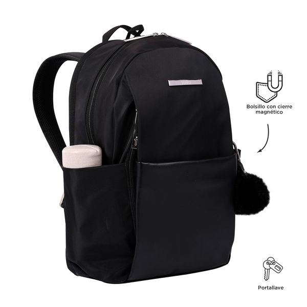 Mochila De Moda Para Mujer Con Porta Laptop 14 Repelente A Liquidos Con Bolsa Secreta Adelaide 2.0