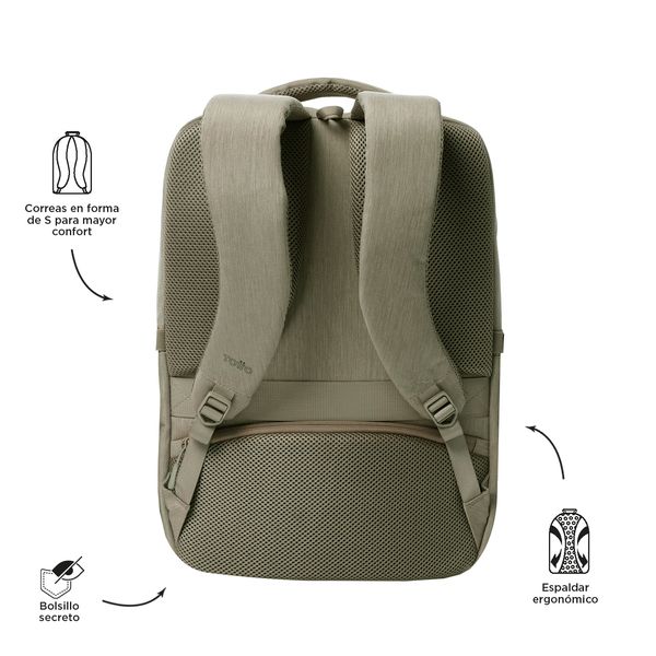 Mochila Ergonomica Grande Porta Laptop 16 | 16 L DALLAS