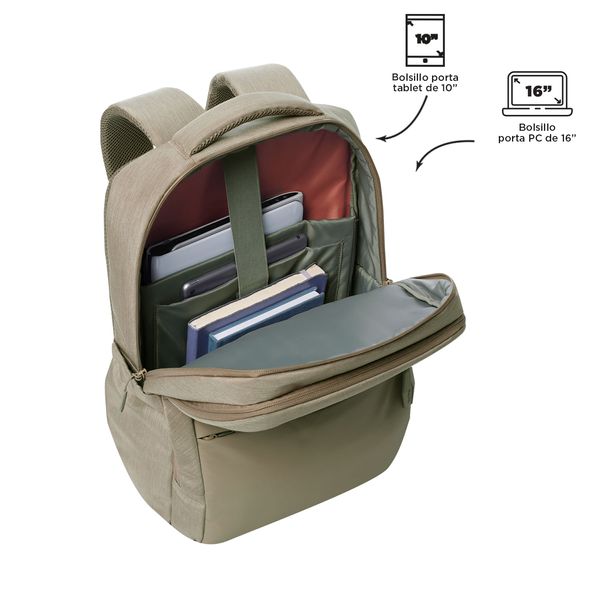 Mochila Ergonomica Grande Porta Laptop 16 | 16 L DALLAS