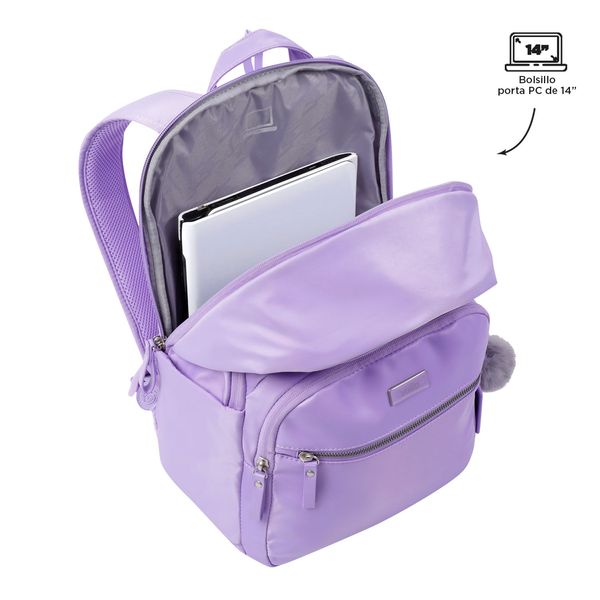 Mochila De Moda Para Mujer Con Porta Laptop 14 Repelente A Liquidos Con Bolsa Secreta Adelaide 3