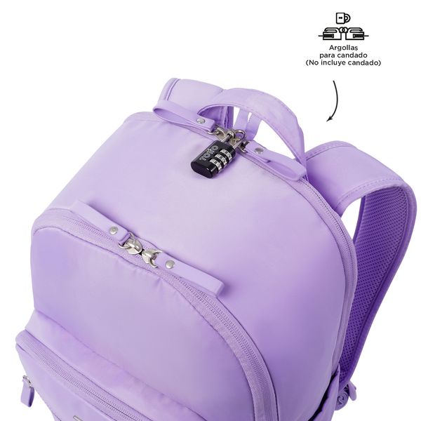 Mochila De Moda Para Mujer Con Porta Laptop 14 Repelente A Liquidos Con Bolsa Secreta Adelaide 3