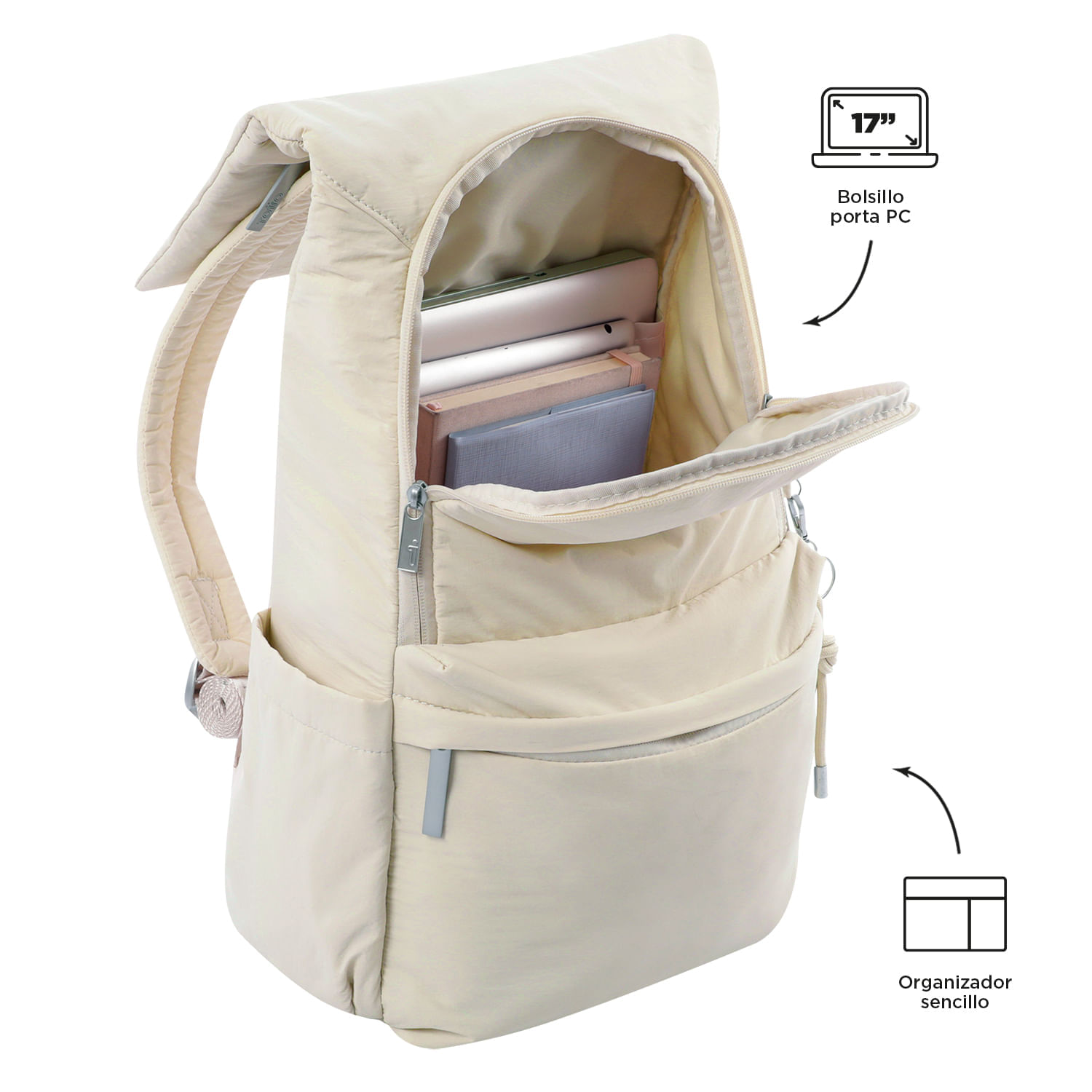 Mochila Grande Porta Laptop 17 17 L Ambar