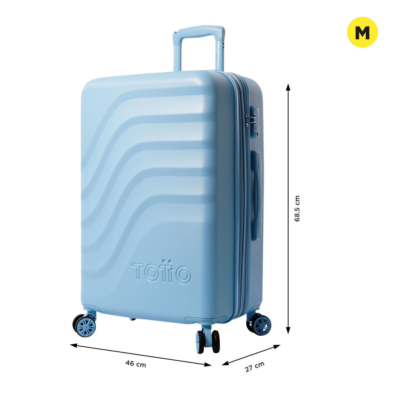 Maleta De Viaje Mediana Rígida 5Kg Bazy+ M