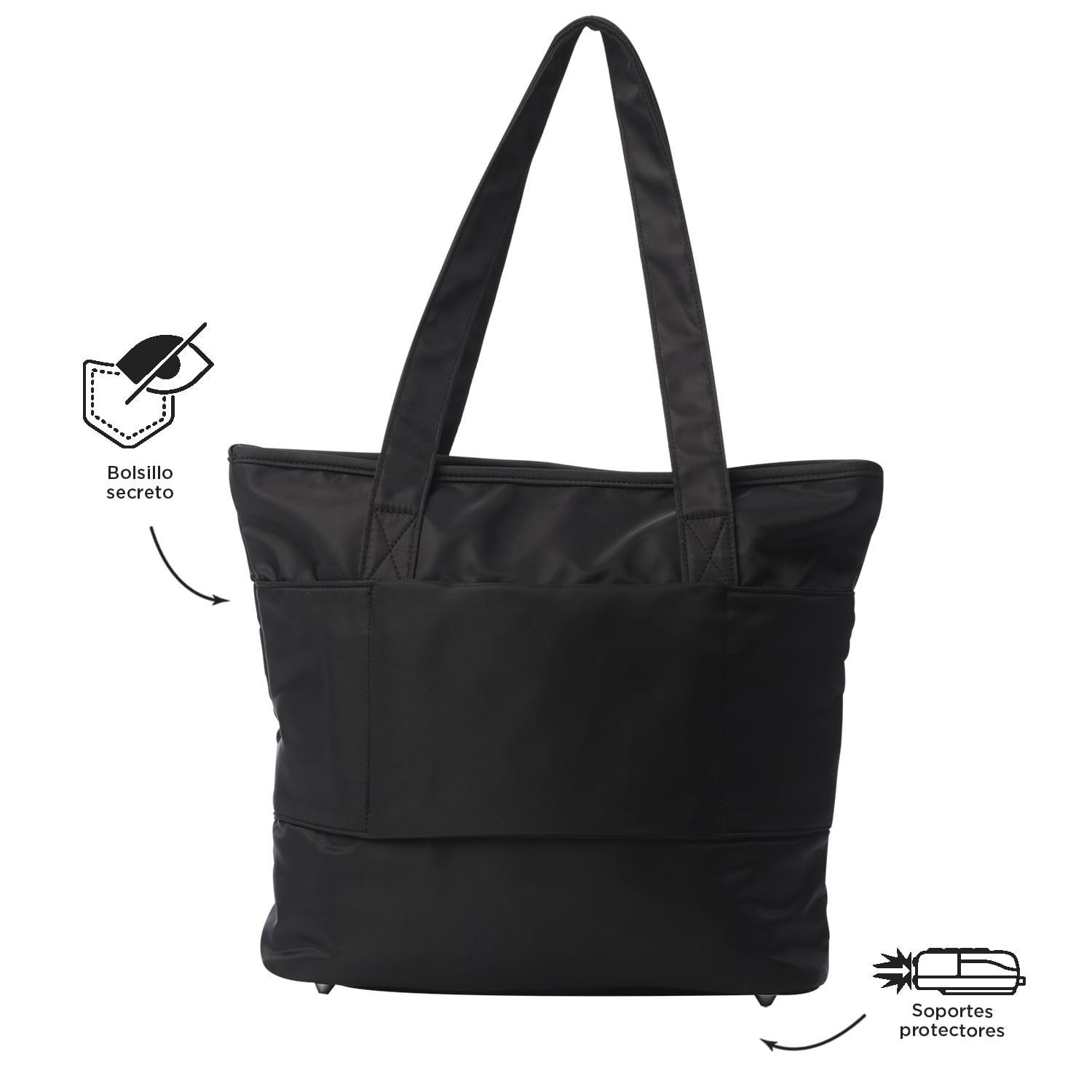 Organizador De Bolso HAMKU - Fieltro Grueso, Múltiples Compartimentos, Tamaño 26x13x20cm, Para Mantener Ordenado Tu Bolso Tote