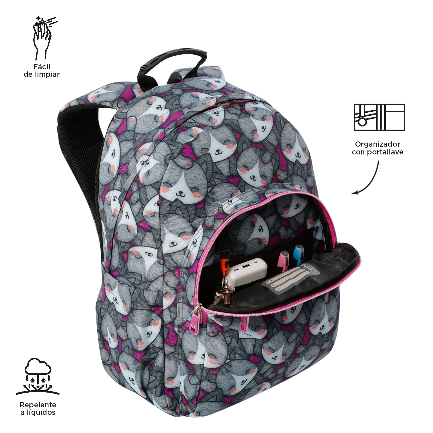 Mochila Ergonómica Grande Porta Laptop 14 | 20 L Acuarela | Mx