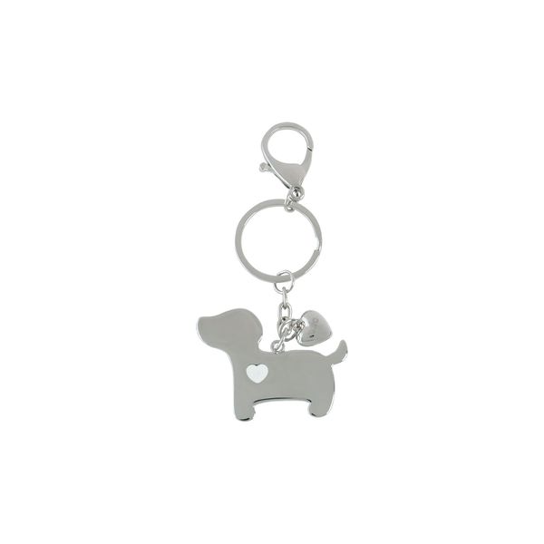 Llavero Metalico Doggy color Gris