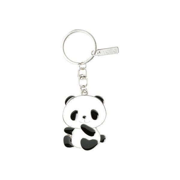 Llavero Metalico Panda color Blanco/Negro