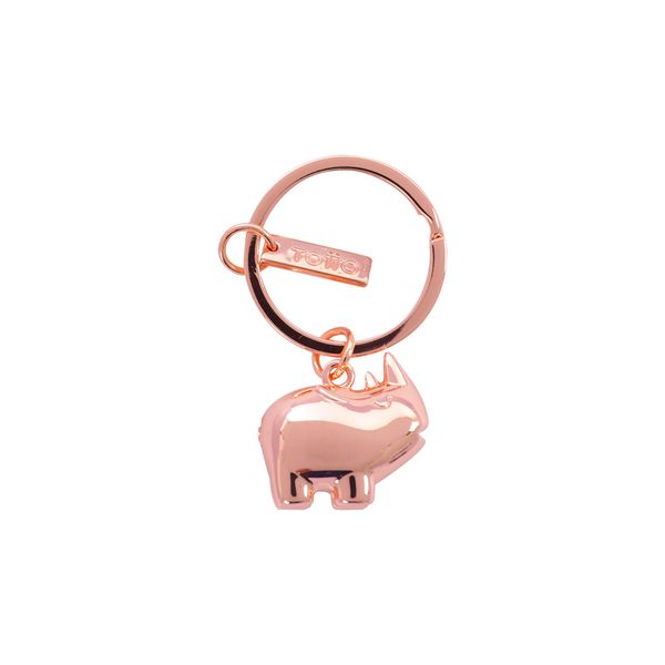 Llavero Metalico Rhino color Rosado
