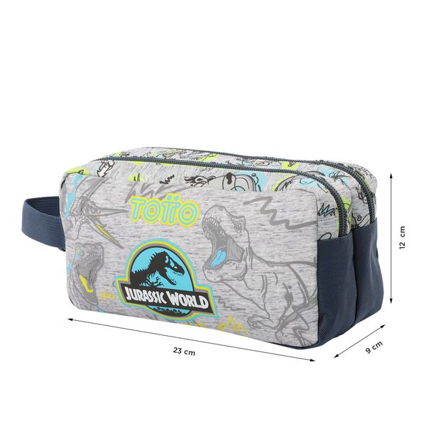 Lapicera escolar para Nino Jurassic World Gris