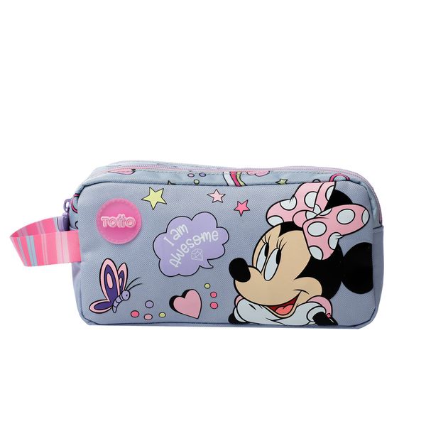 Lapicera escolar Minnie Gris