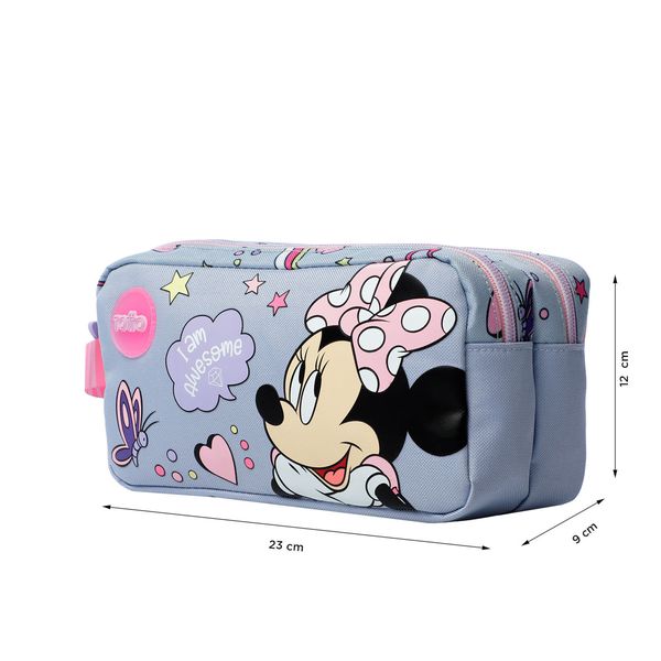 Lapicera escolar Minnie Gris