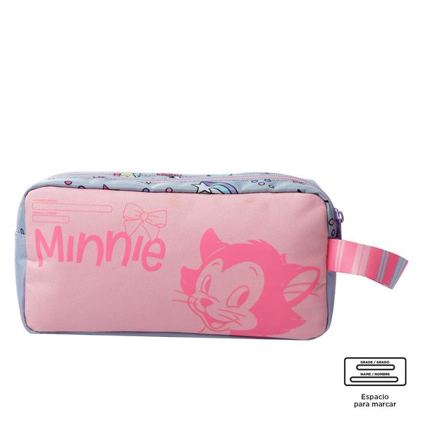 Lapicera escolar Minnie Gris