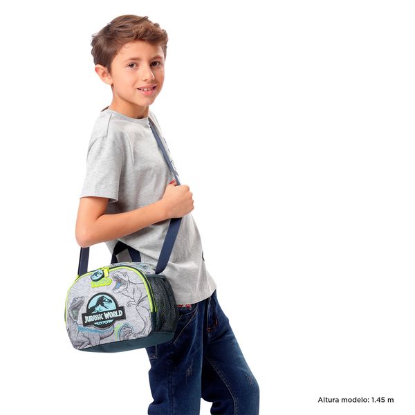 Lonchera Termica para Nino Jurassic World Mediana Gris