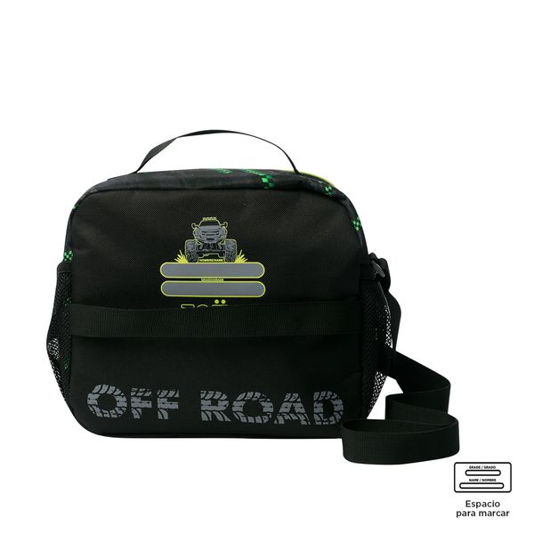 Lonchera Termica para Nino Monster Race Grande Negra