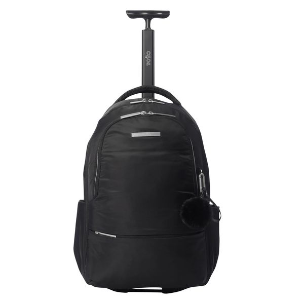 Mochila con Ruedas Trolley Unisex con Porta PC 15 pulgadas Negro
